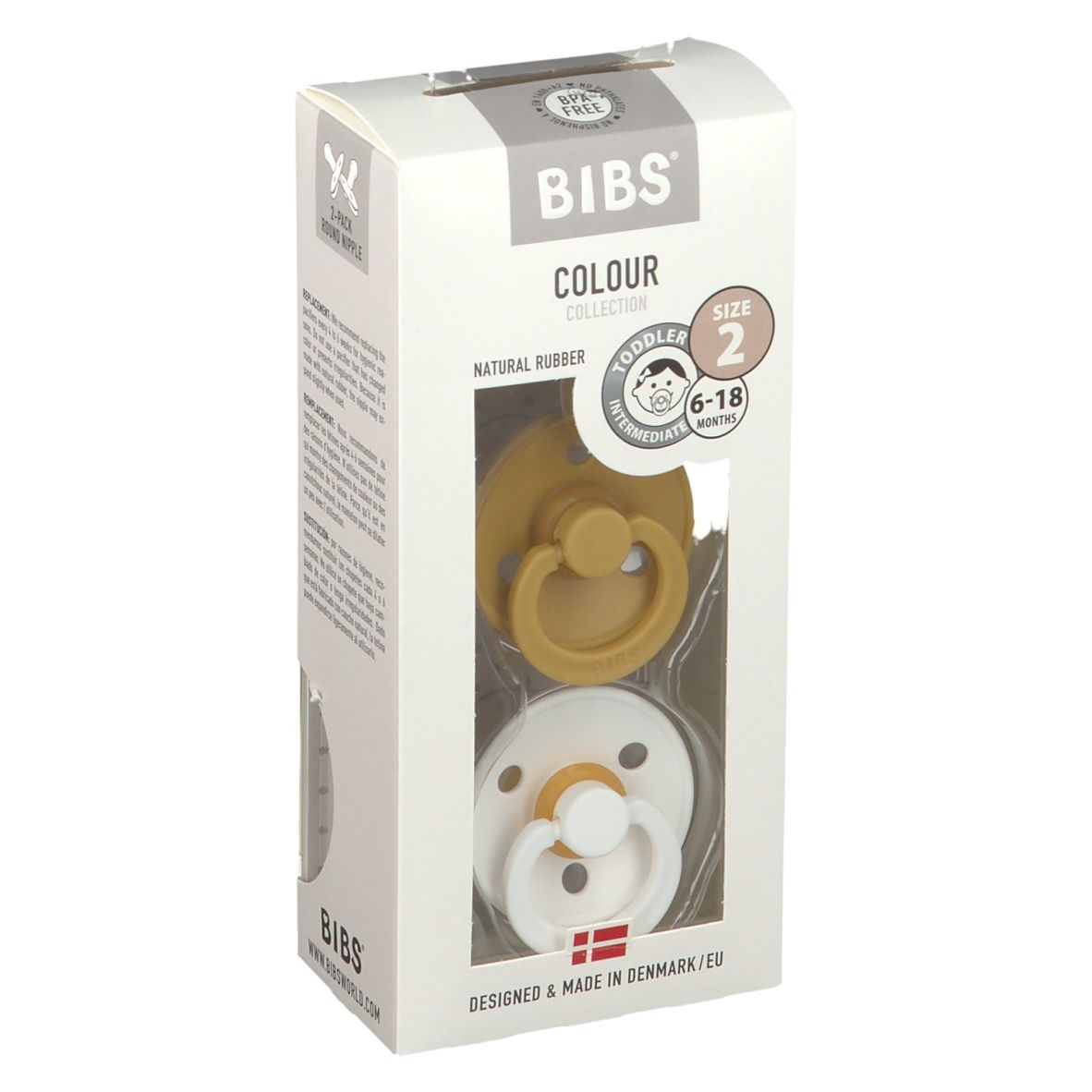 Senape BIBS® BIBS COLOUR 6 - 18 mesi Taglia 2 pz Succhietti
