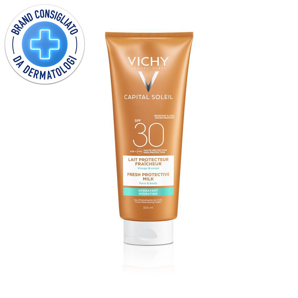 Vichy Capital Soleil Latte idratante fresco viso e corpo SPF 30 300 ml