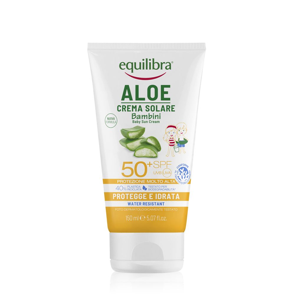 Equilibra® Aloe Crema Solare Bambini SPF 50+ 150 ml solare