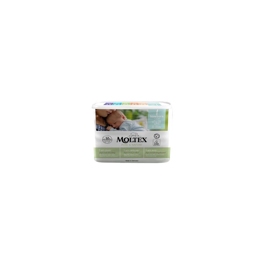 Pannolini Moltex Pure & Nature New Born 2-5 Kg Taglia 1 22 Pezzi St