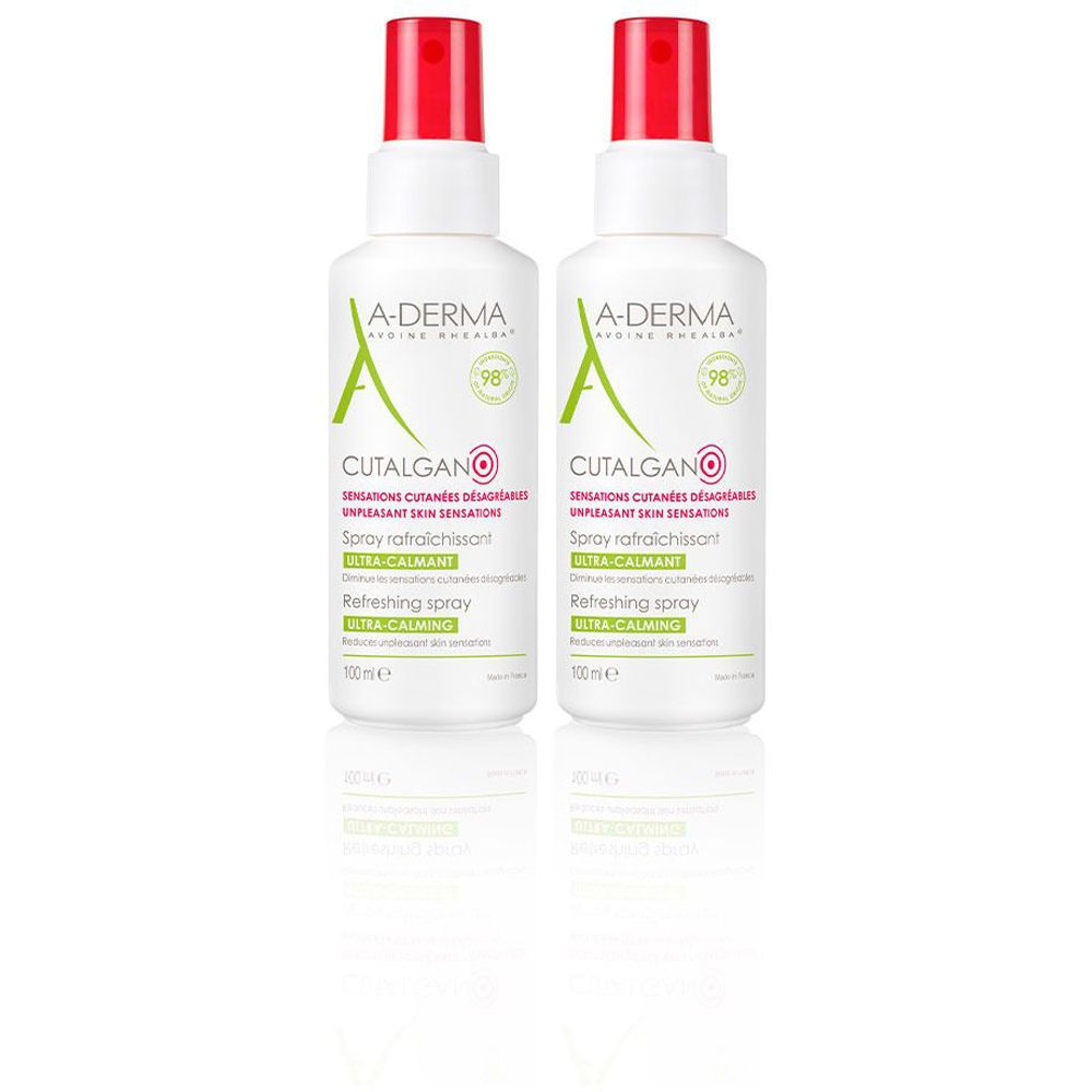 A-DERMA CUTALGAN Spray Rinfrescante Ultra-Lenitivo Set da 2 2x100 ml