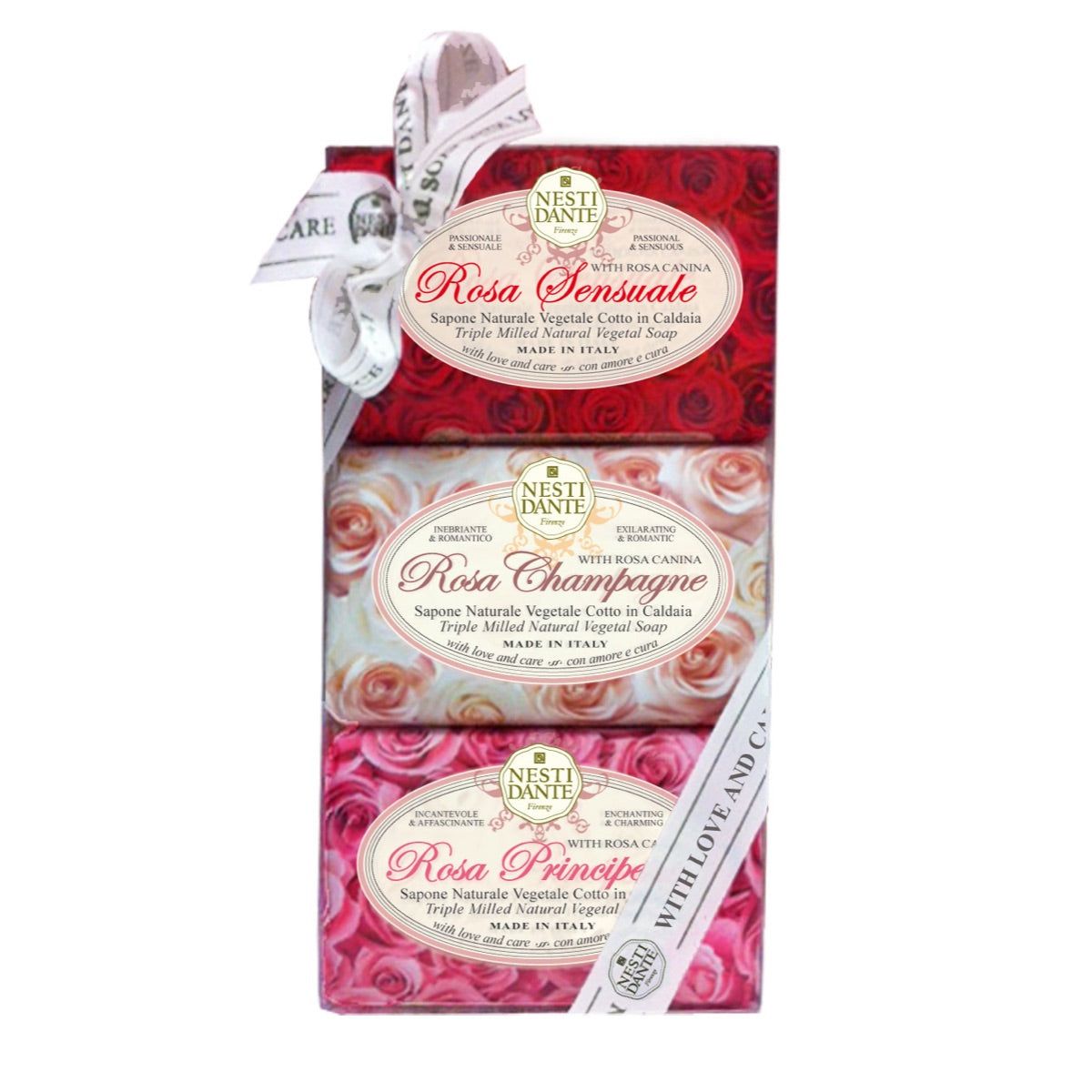 Nesti Dante Sapone Le Rose - Set Regalo di 3 (Edizione Limitata) 450 g