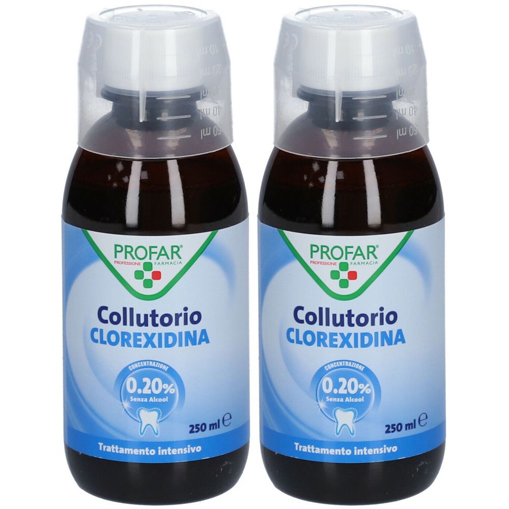 PROFAR® Collutorio CLOREXIDINA 0.20% Set da 2 2x200 ml