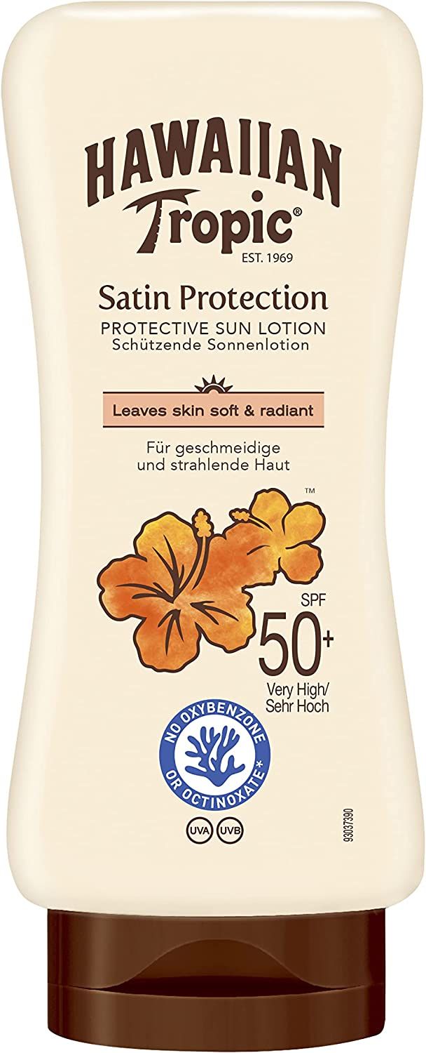 Hawaiian Tropic Satin Crema solare protettiva SPF 50 180 ml