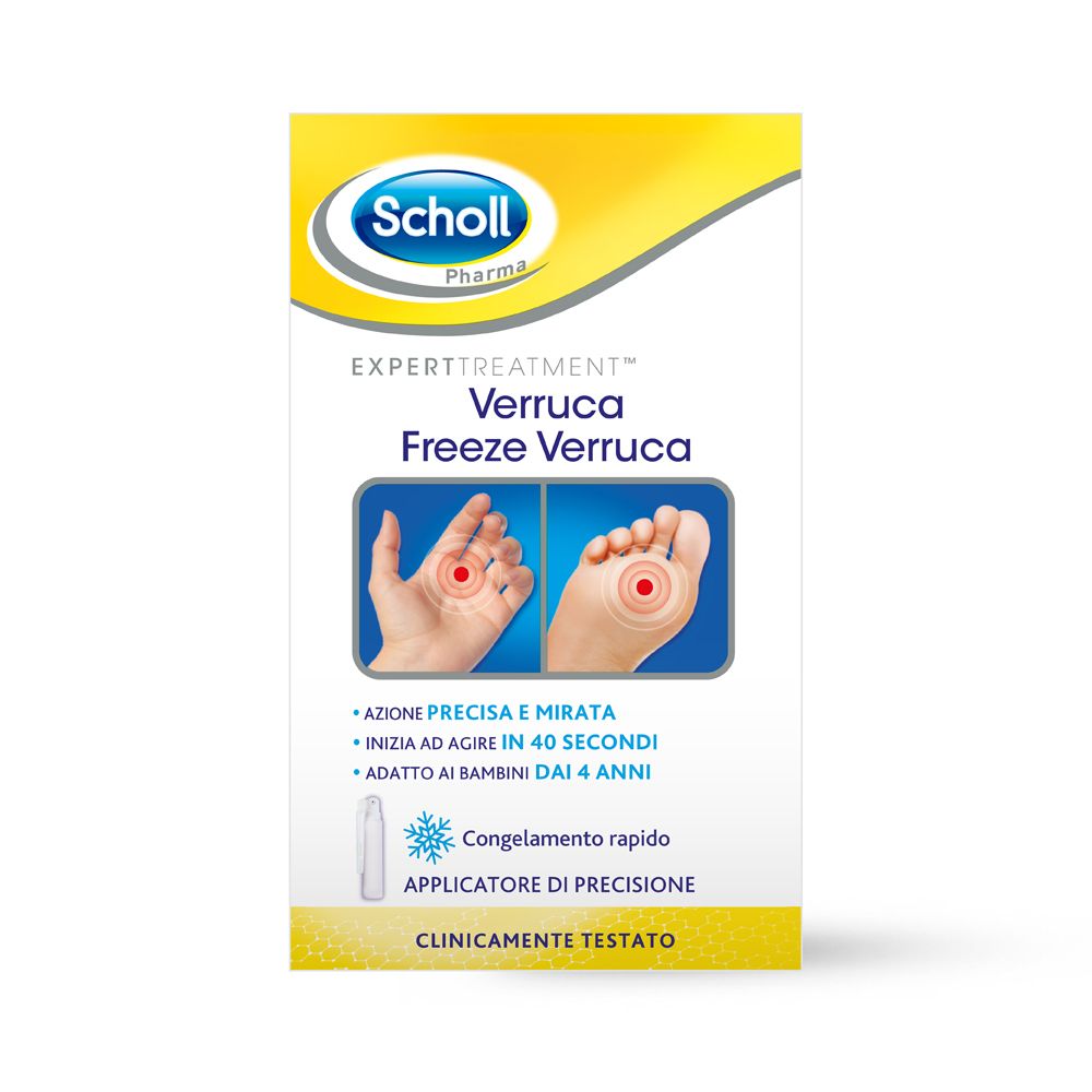 Scholl Freeze Verruca, Rimozione Verruche e Porri 12 pz Pads