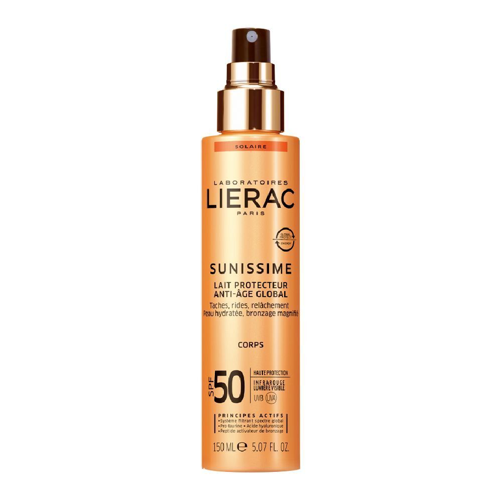 LIERAC Sunissime Latte Corpo Solare Protettivo SPF 50+ Antietà Globale