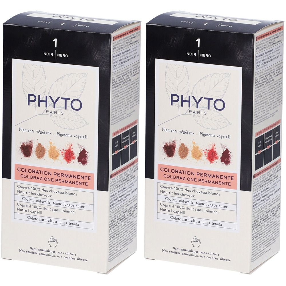 PHYTO Color Kit 1 Nero Set da 2 2x1 pz