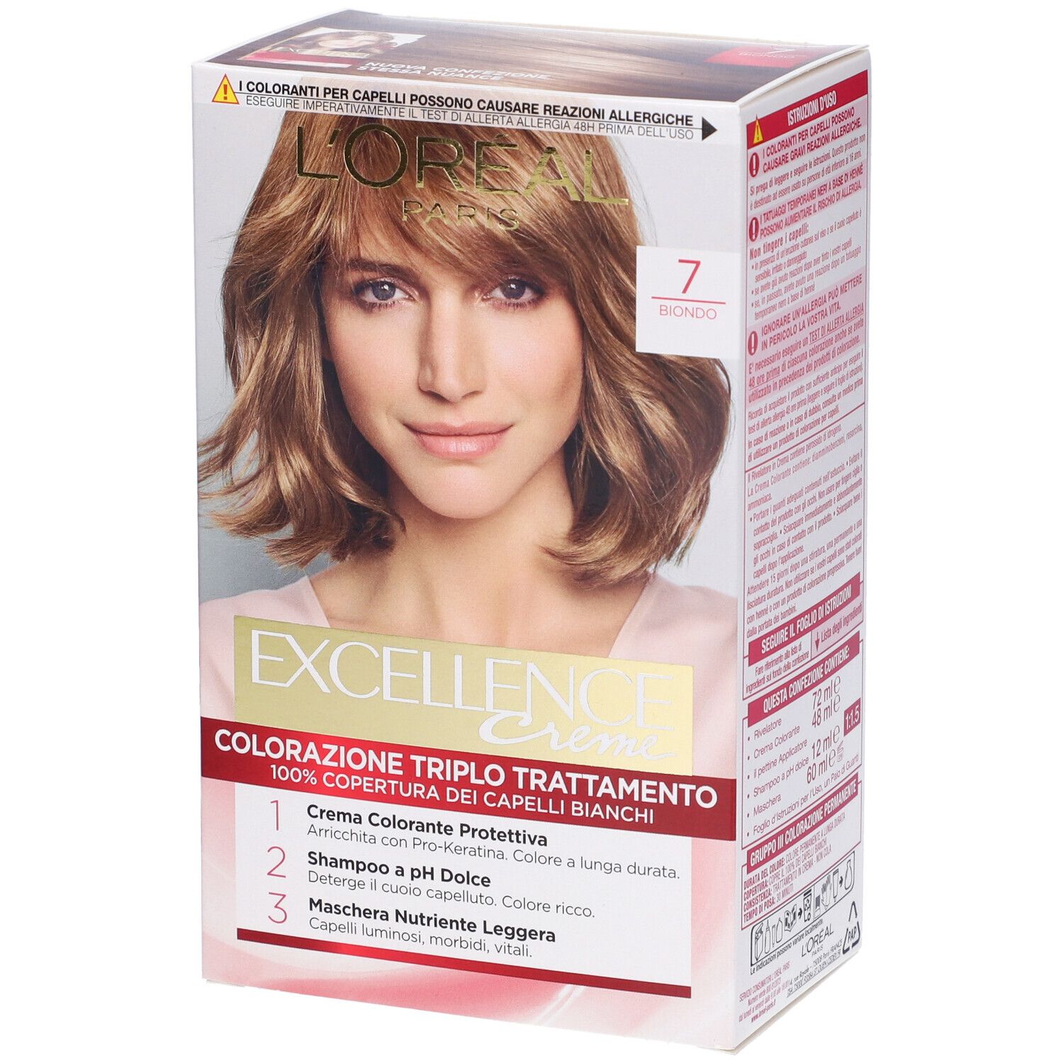L'Oréal Paris Tinta Capelli Excellence, Copre i capelli bianchi, color