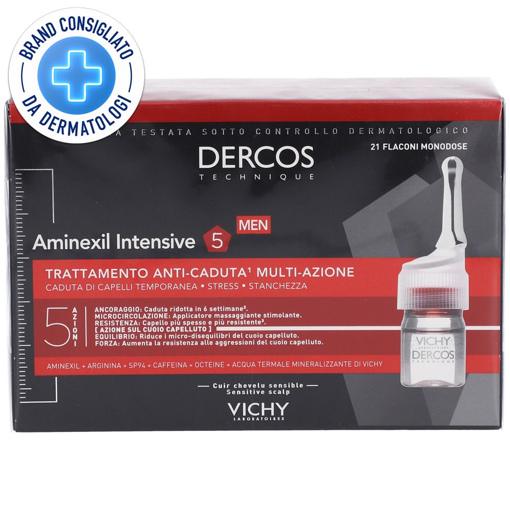 Vichy Dercos Aminexil trattamento anticaduta uomo 21 fiale x 6 ml pz B