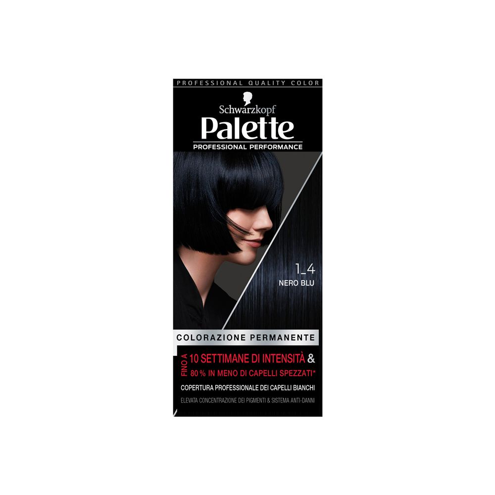 Schwarzkopf Palette Tinta Capelli 1-4 Nero Blu 170 g Tintura