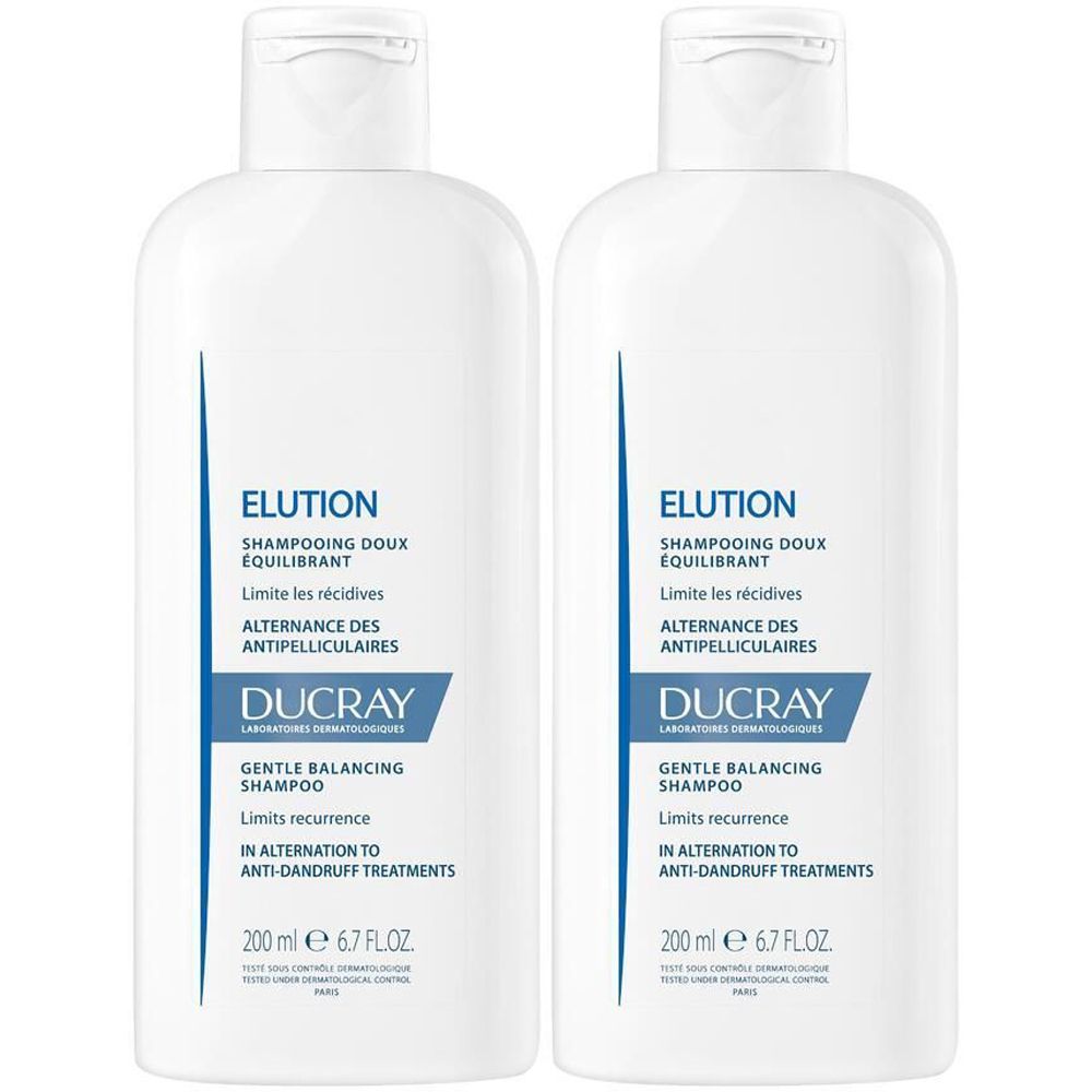 DUCRAY Elution Shampoo Equilibrante Delicato Set da 2 2x200 ml