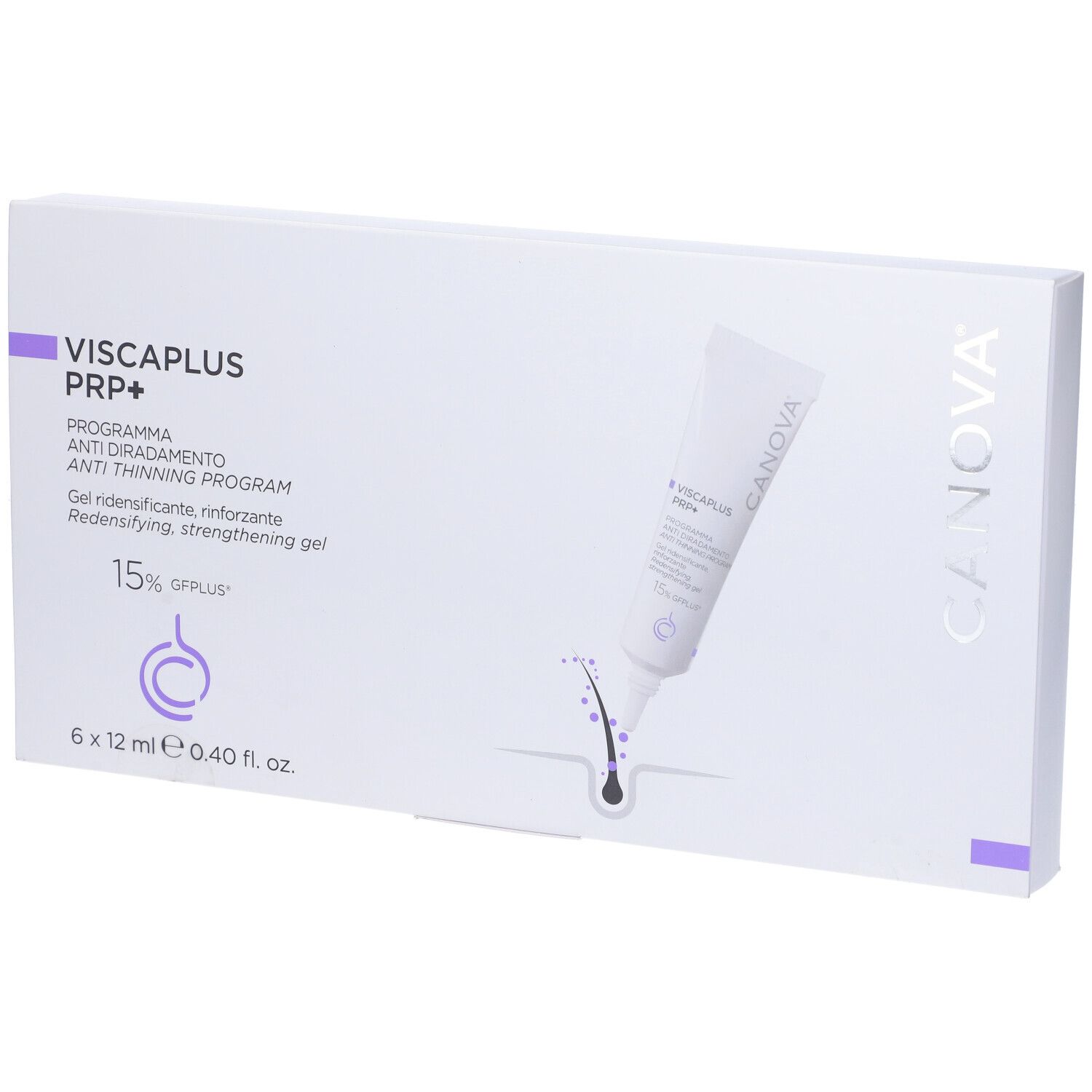Viscaplus Prp+ Programma Anti Diradamento 6 Tubi Da 12 Ml 6x12 ml Gel