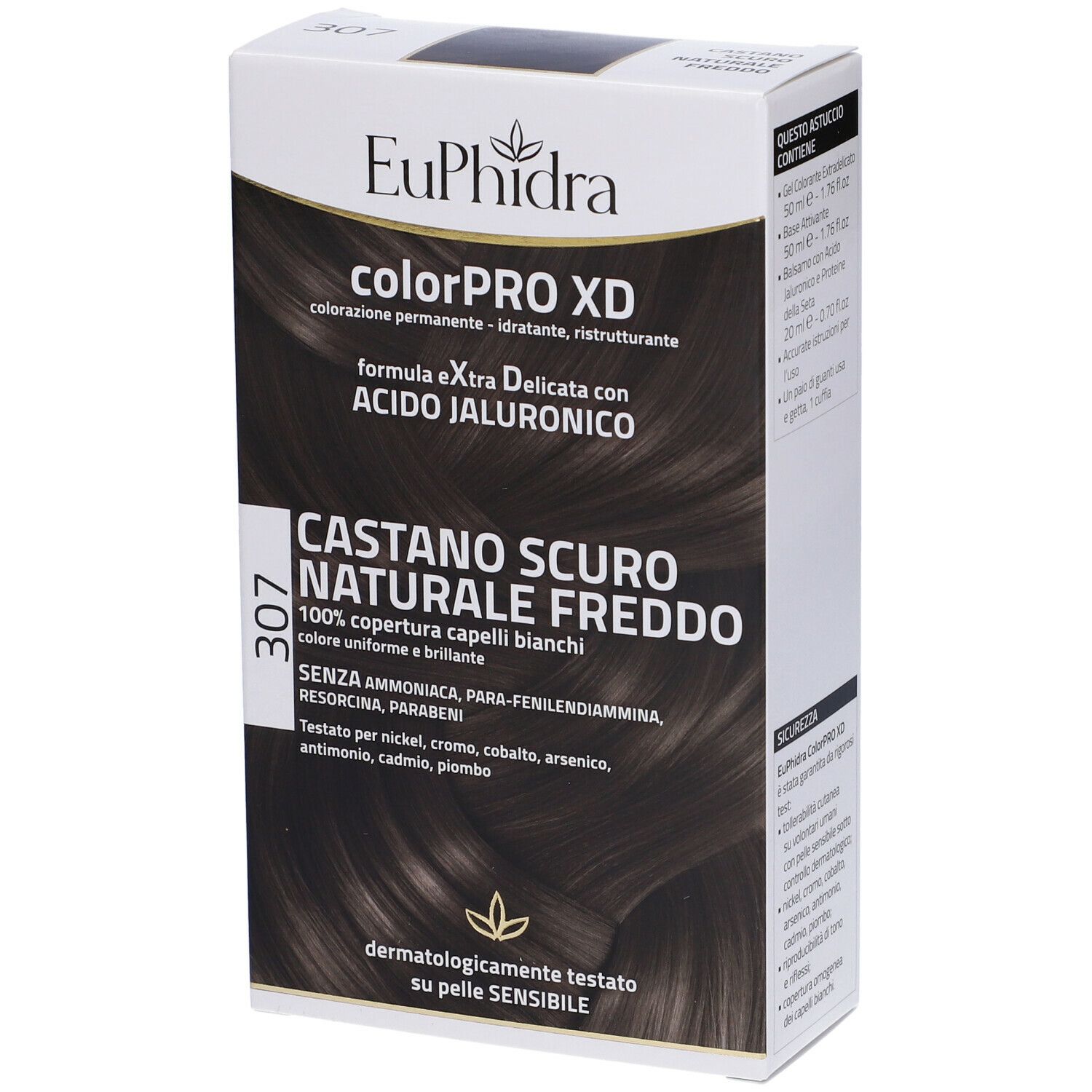 Euphidra ColorPRO XD Castano Scuro Naturale Freddo 307 120 ml Tintura