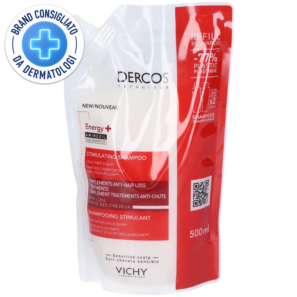 Vichy Dercos Shampoo Energizzante Eco-Ricarica 500 ml