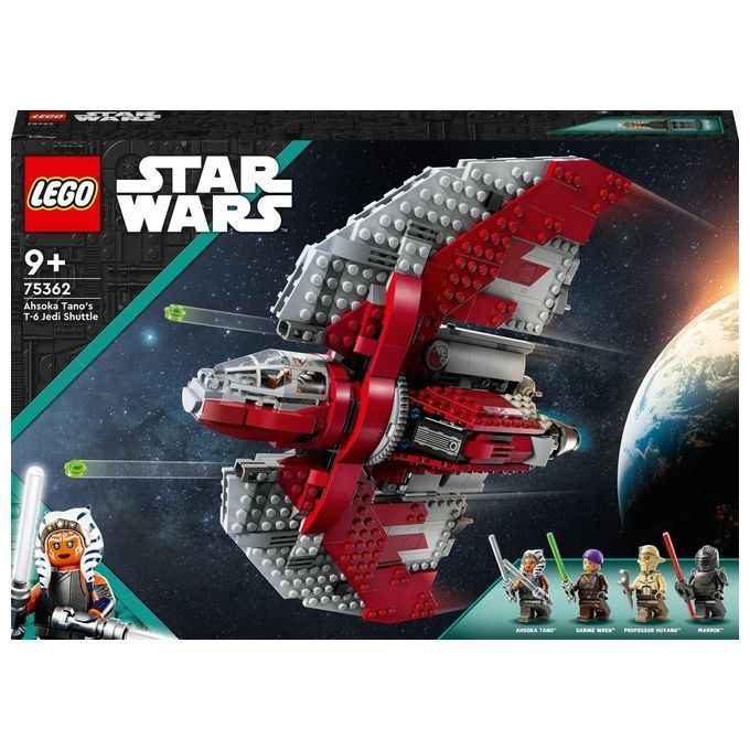LEGO Star Wars 75362 Shuttle Jedi T-6 di Ahsoka Tano, Astronave Giocat