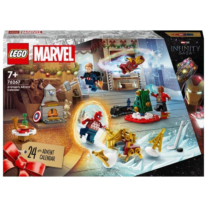 LEGO Marvel Calendario dell'Avvento degli Avengers 2023 con 24 Regali