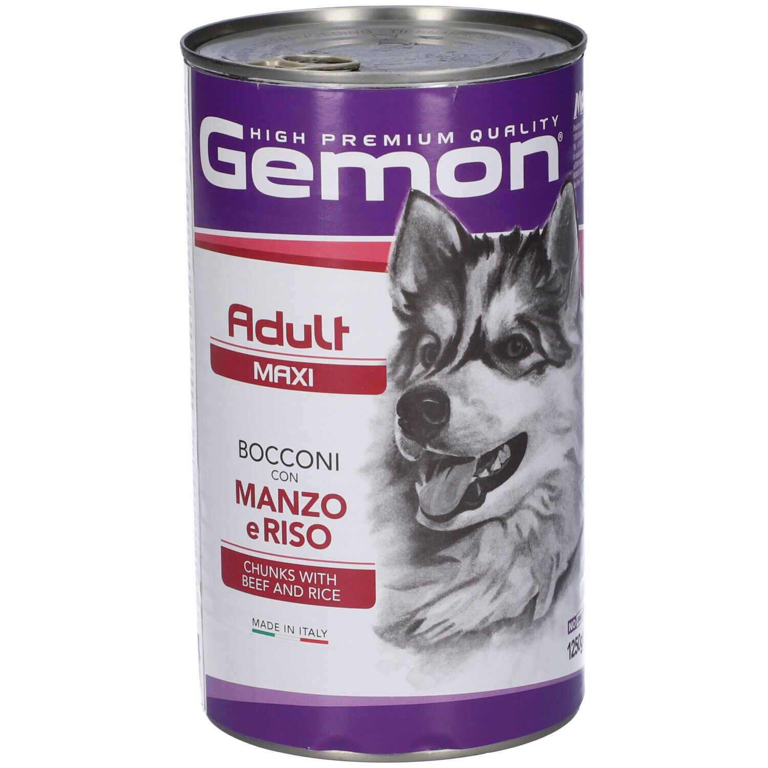 Gemon Dog Adult Max Bocconi con Manzo e Riso per Cani Adulti 1250 g Ma