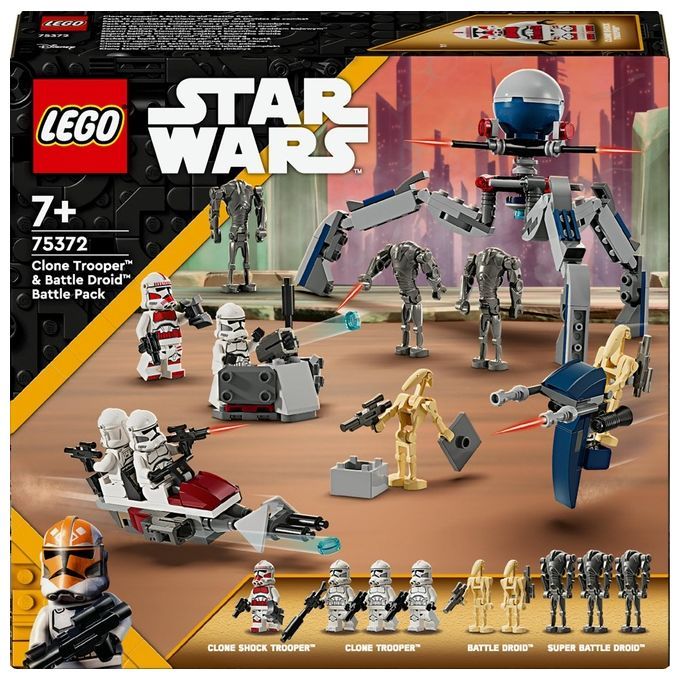 LEGO Star Wars 75372 Battle Pack Clone Trooper e Droid con Veicolo Gio
