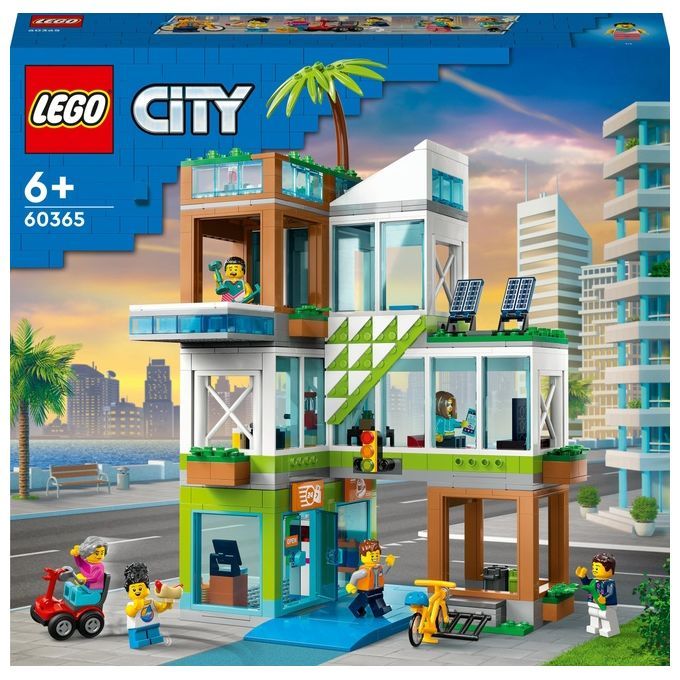 LEGO City 60365 Condomini, Modular Building Set con Stanze Combinabili
