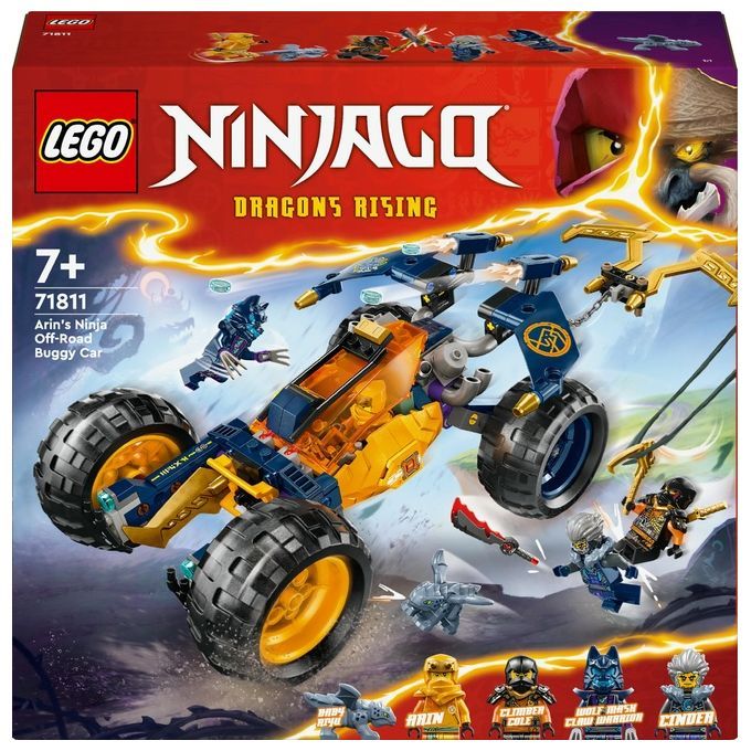 LEGO NINJAGO 71811 Buggy Fuoristrada Ninja di Arin, Giochi per Bambini