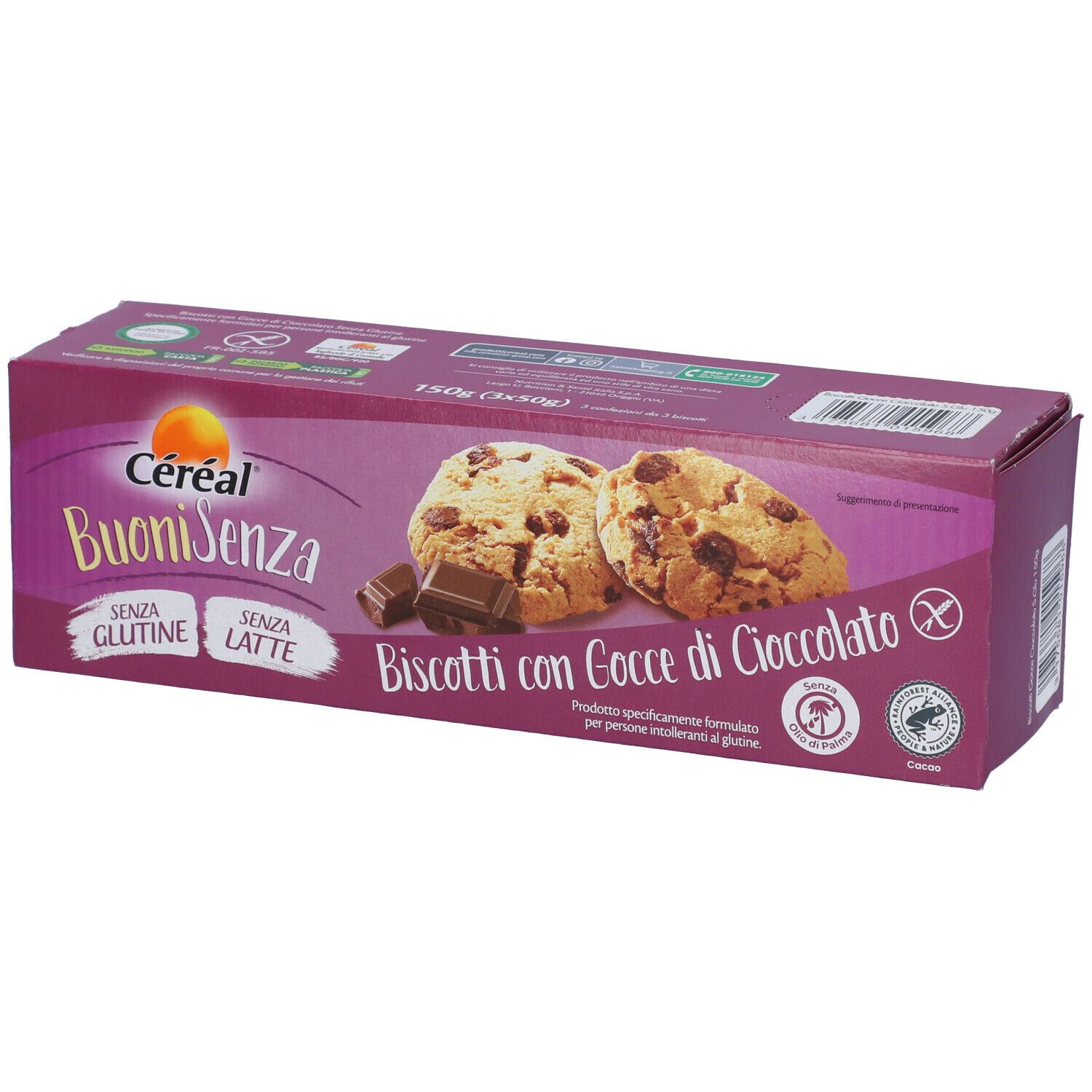 Céréal® BuoniSenza Biscotti con Gocce di Cioccolato 150 g