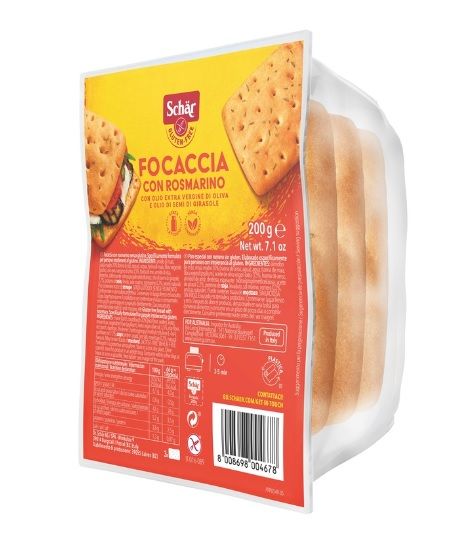 Focaccia con Rosmarino Senza Glutine - Schär 200 g