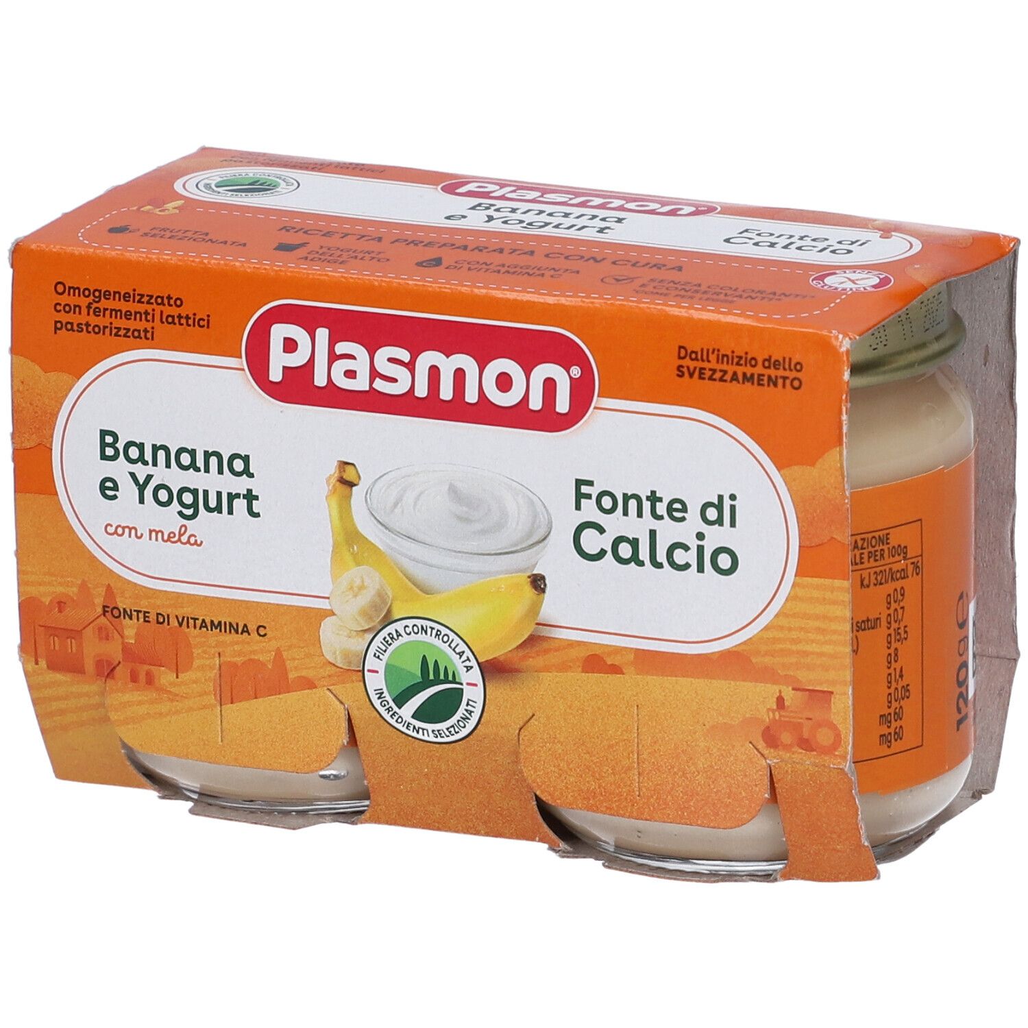 Plasmon Omogeneizzato Yogurt Banana 120 G X 2 Pezzi 2x120 g Pappa