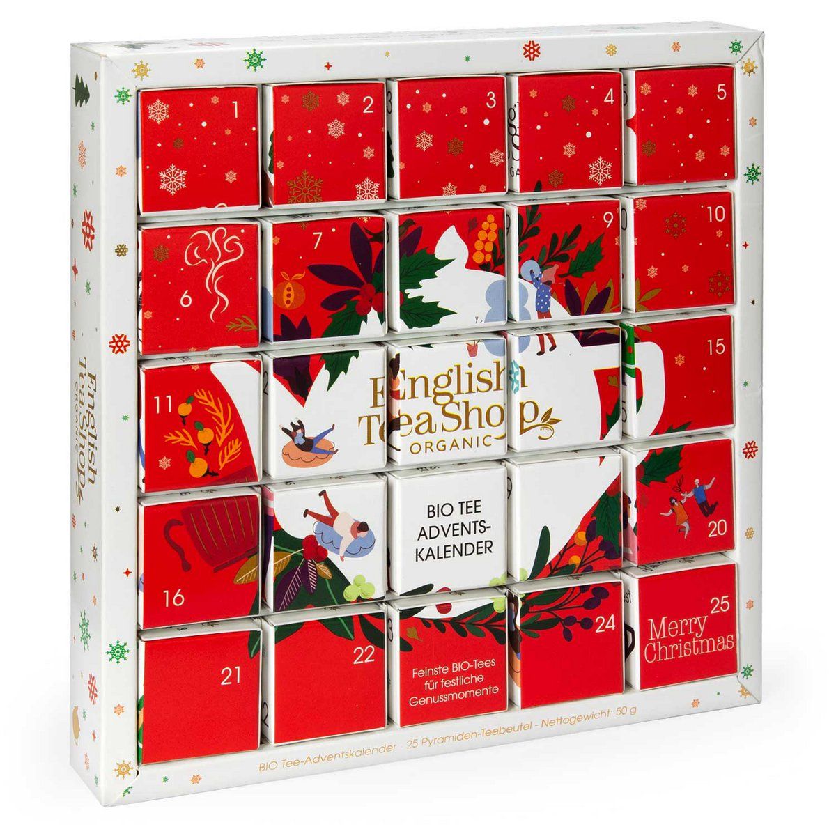 English Tea Shop Germany - Calendario dell'Avvento Red Christmas BIO 2
