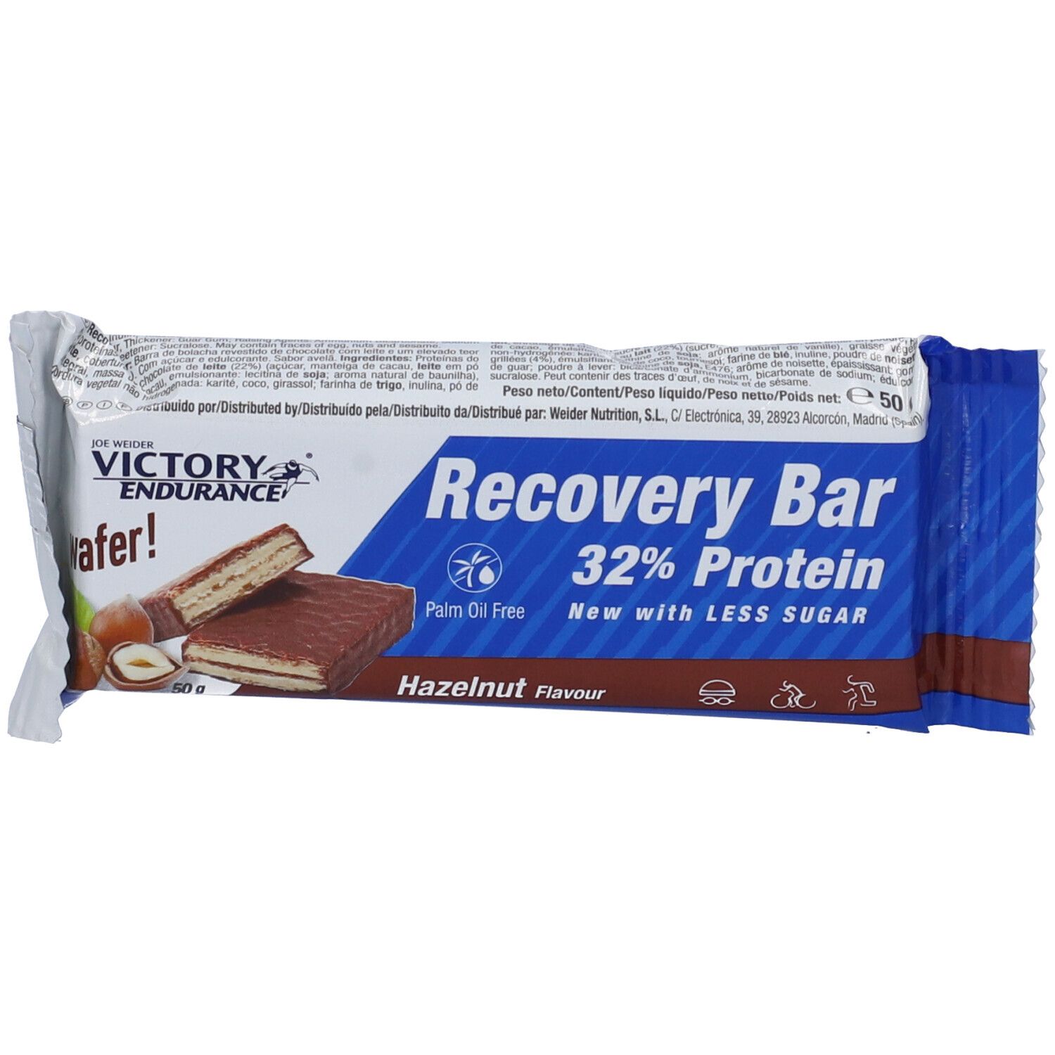 Victory Endurance Recovery Bar Nocciola 50 g Barretta