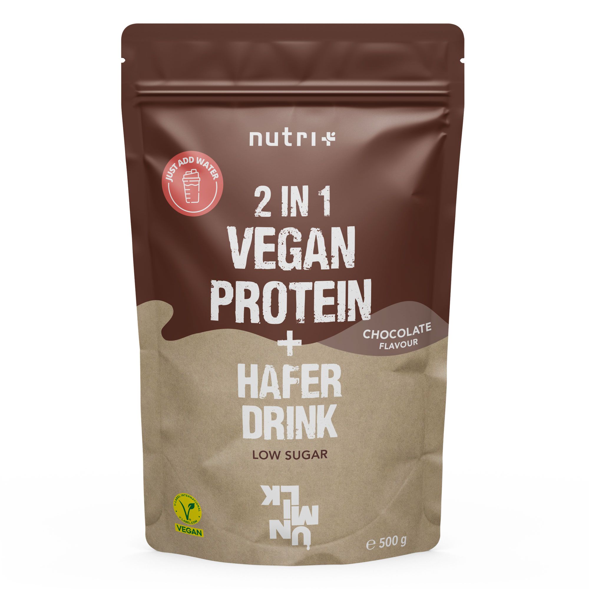 Unmilk Nutri+ 2 in 1 Proteina Vegana + Bevanda a base di Avena 500 g P