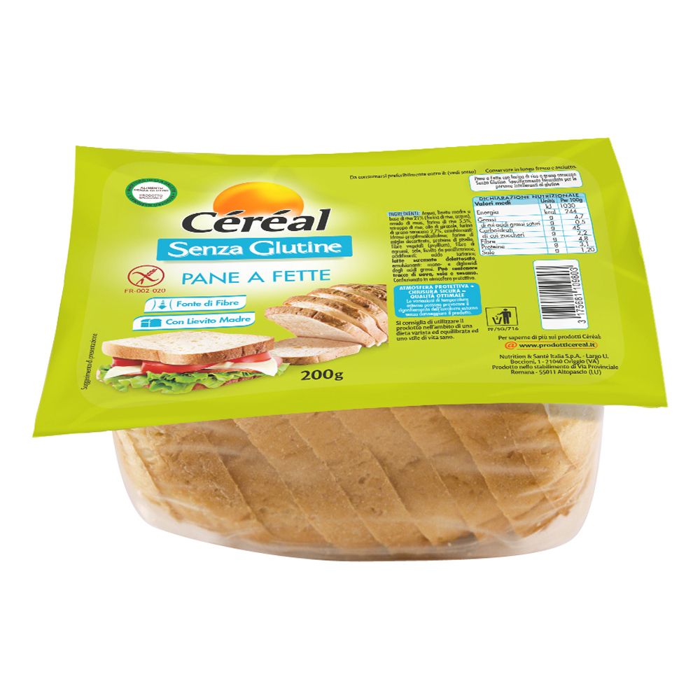 Céréal Senza Glutine Pane A Fette 200 g Altro
