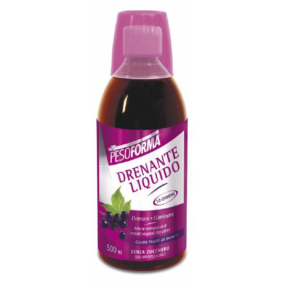 PESOFORMA® Drenante Liquido Frutti di Bosco 500 ml Soluzione orale