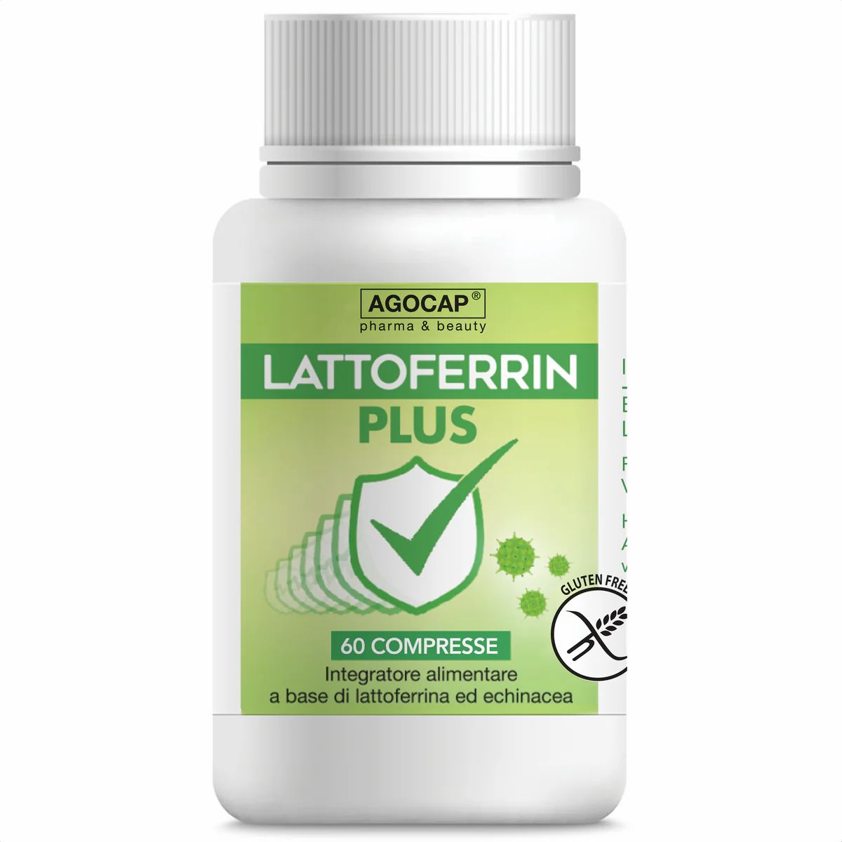 agocap - Lattoferrina integratore a base di Plus 60 cpr pz Compresse