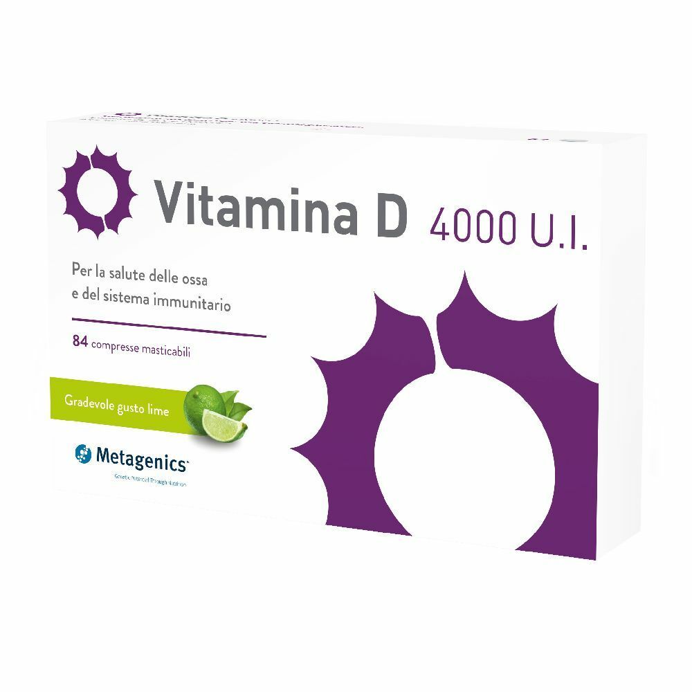 Metagenics™ Vitamina D 4000 U.I. 21 g Compresse masticabili