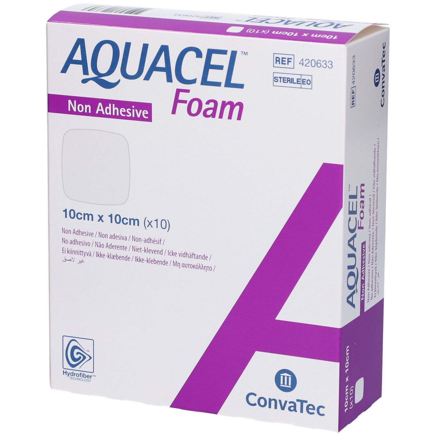 Aquacel Foam Medicazione non Adesiva Assorbente Sterile 10x10 cm 10 pz