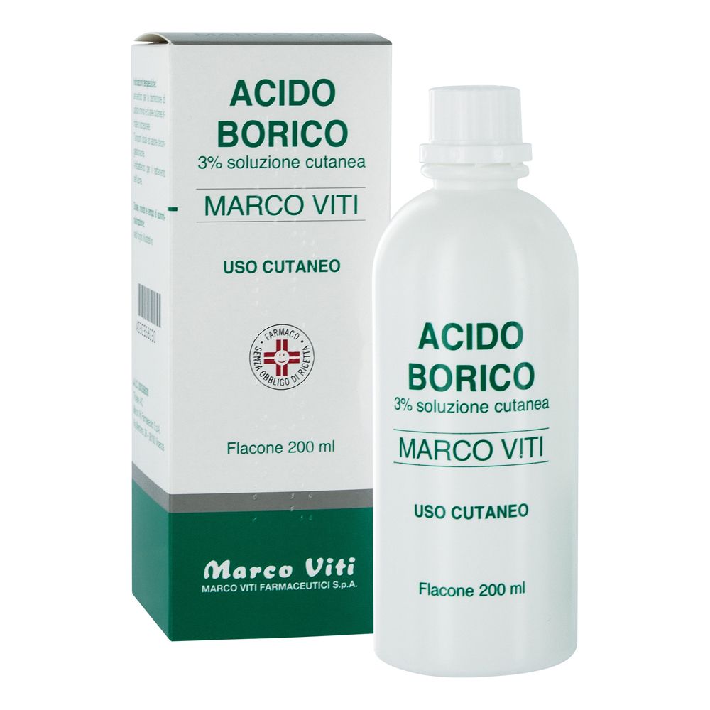 ACIDO BORICO MARCO VITI 3% soluzione cutanea 200 ml Soluzione