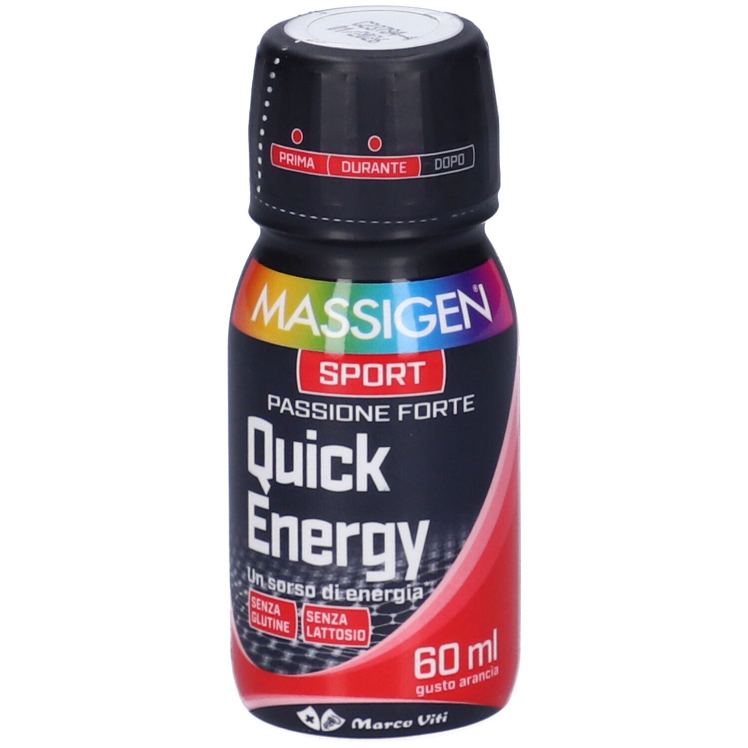 MASSIGEN Sport Quick Energy Gusto Arancia 60 ml Soluzione bevibile