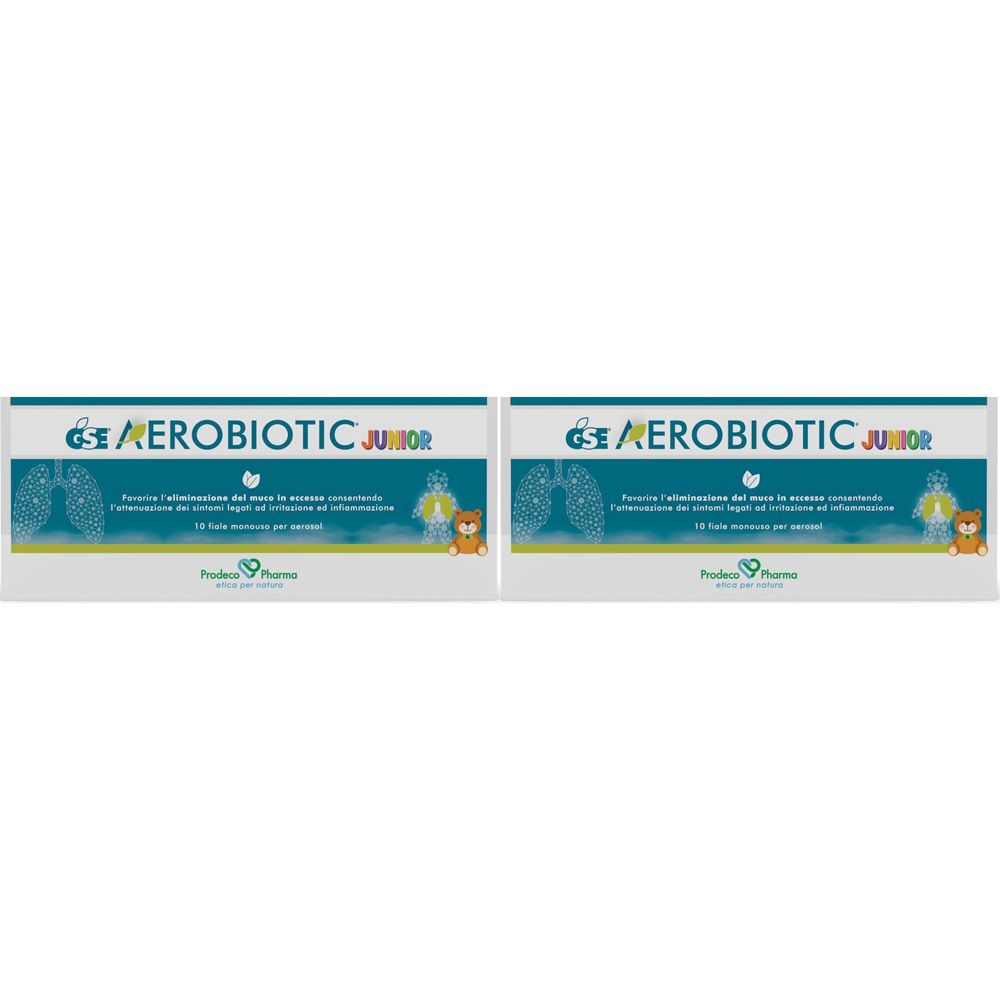 GSE® Aerobiotic Junior Set da 2 2x10x5 ml Soluzione per nebulizzatore