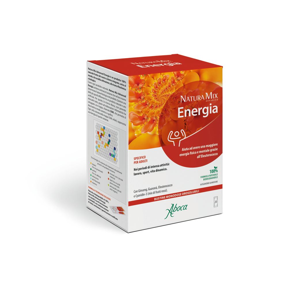Aboca Natura Mix Advanced Energia Bustine Confezione Speciale 20 pz Bu