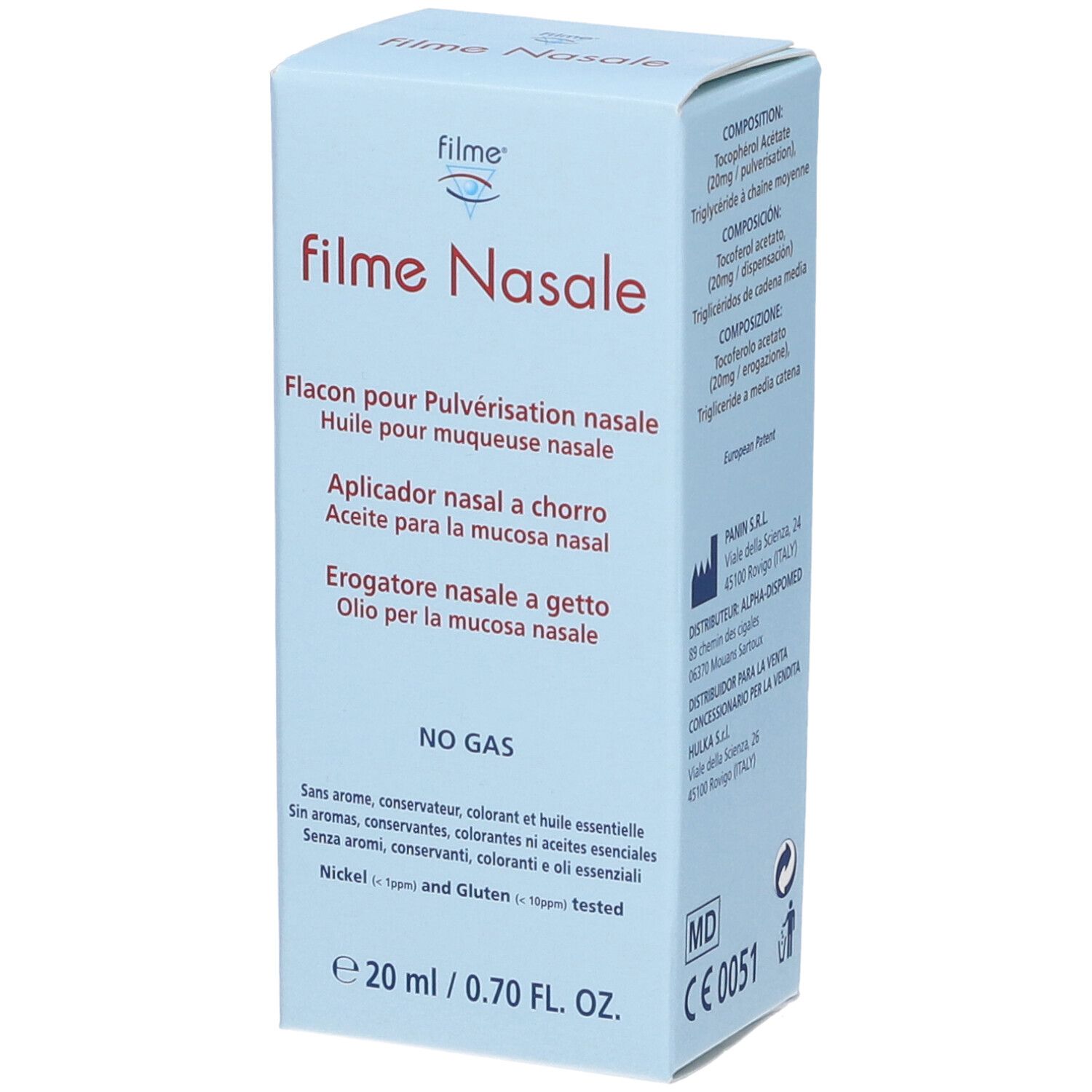 Filme Nasale Erogatore 20 ml Olio nasale