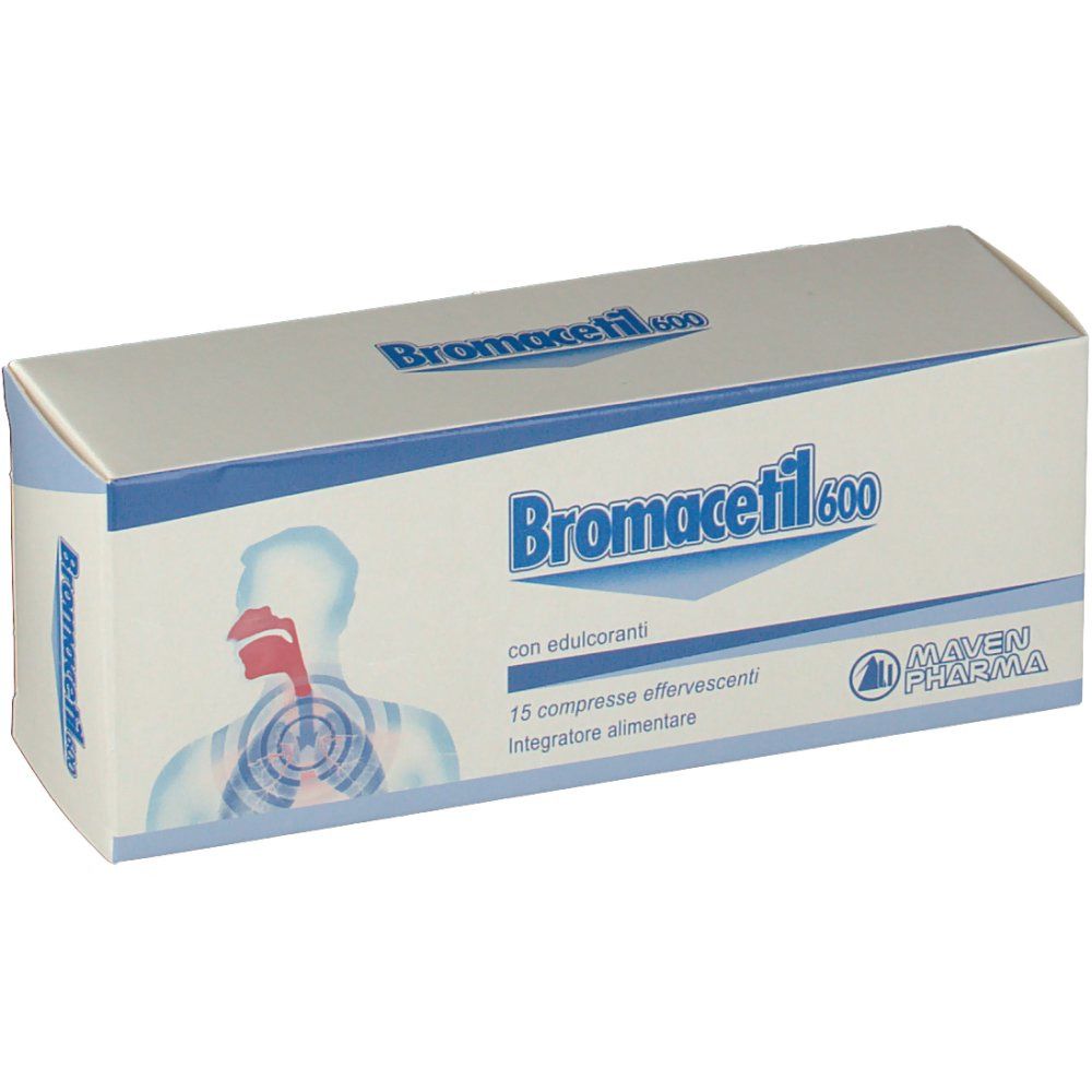 Bromacetil 600 Compresse Effervescenti 15 pz effervescenti