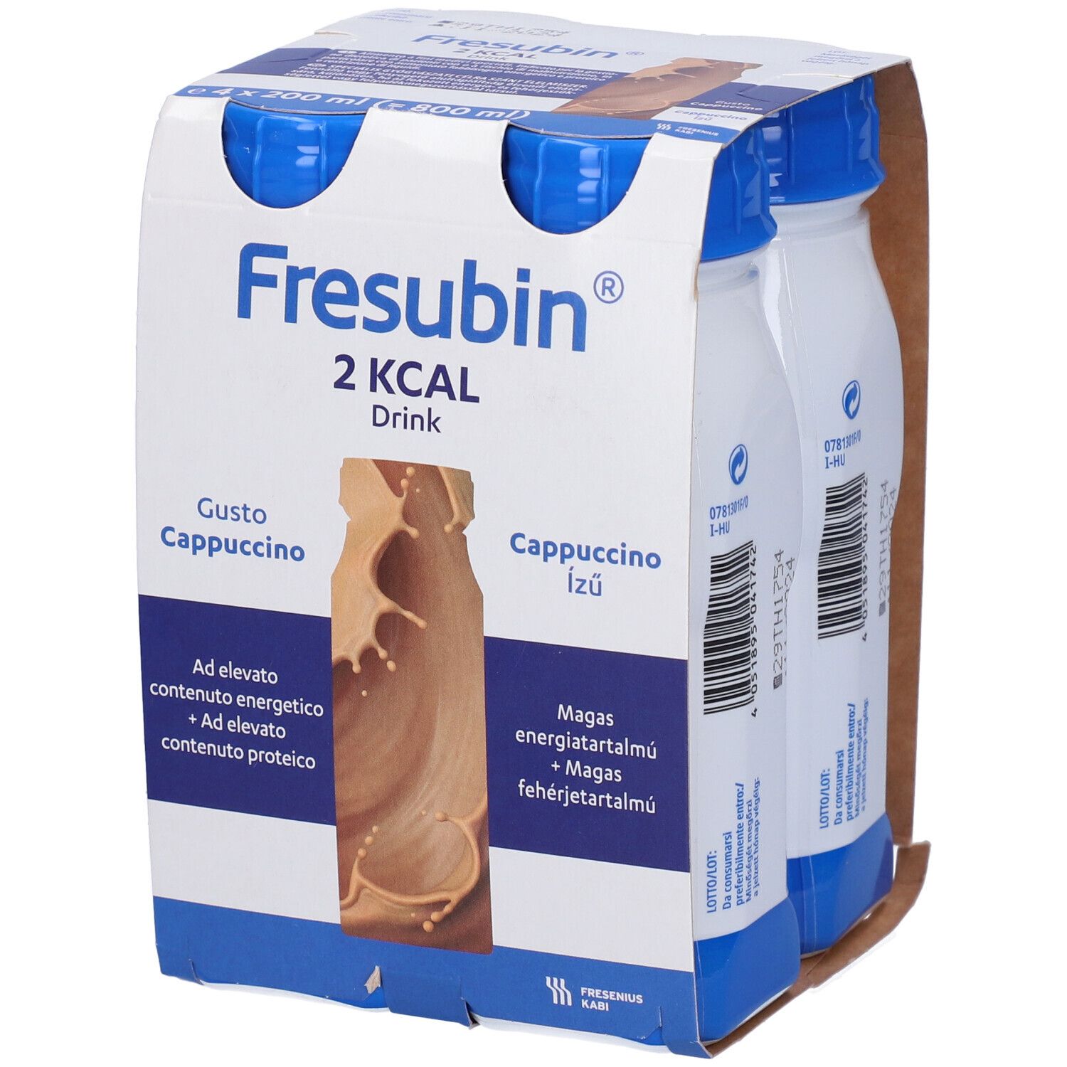 Fresubin 2 Kcal Drink Cappuccino 4 Flaconi X 200 Ml 4x200 ml Soluzione