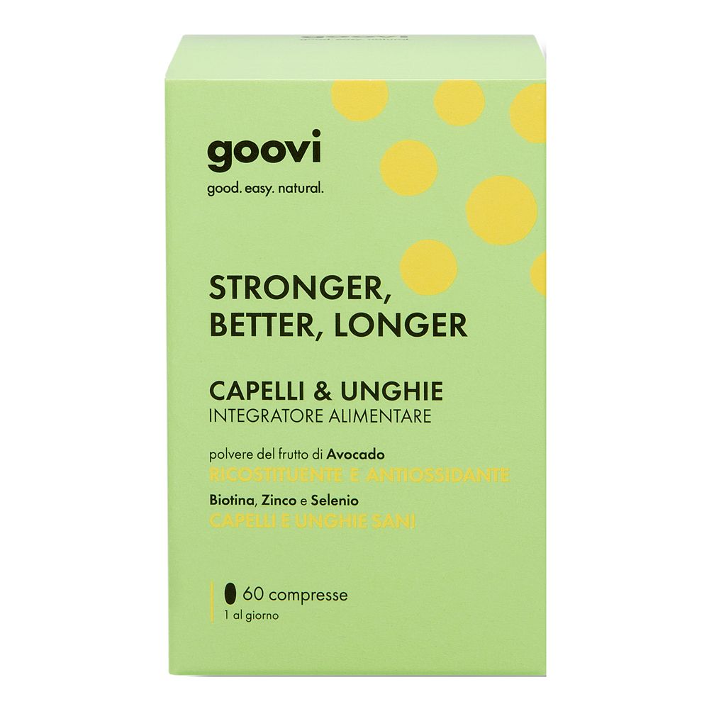 Goovi Stronger, Better, Longer Integratore Alimentare per Capelli & Un
