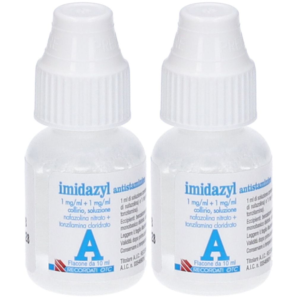 Imidazyl antistaminico 1 mg/ml Collirio Flacone Set da 2 2x10 ml Gocce