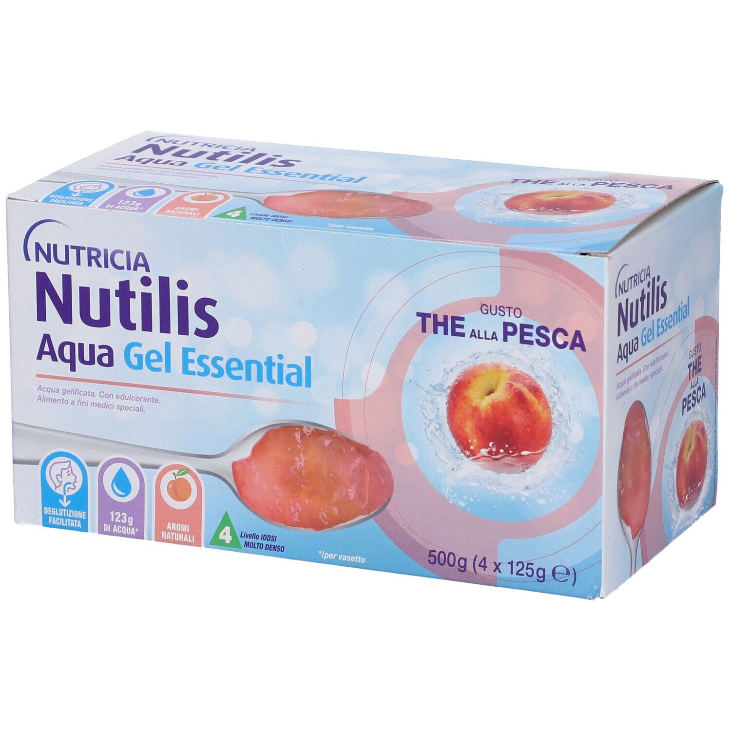 Nutricia Nutilis Aqua Gel Essentual Pesca 4x125 g Altro