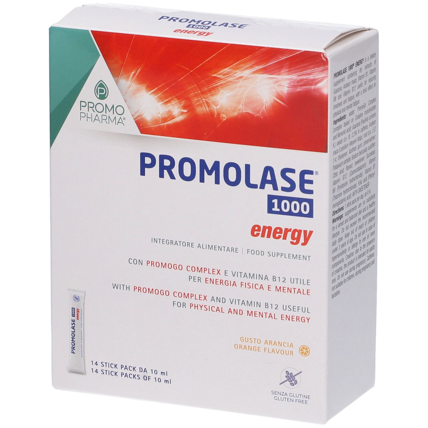 PromoPharma Promolase 1000® Energia Stick Pack 280 ml Soluzione orale