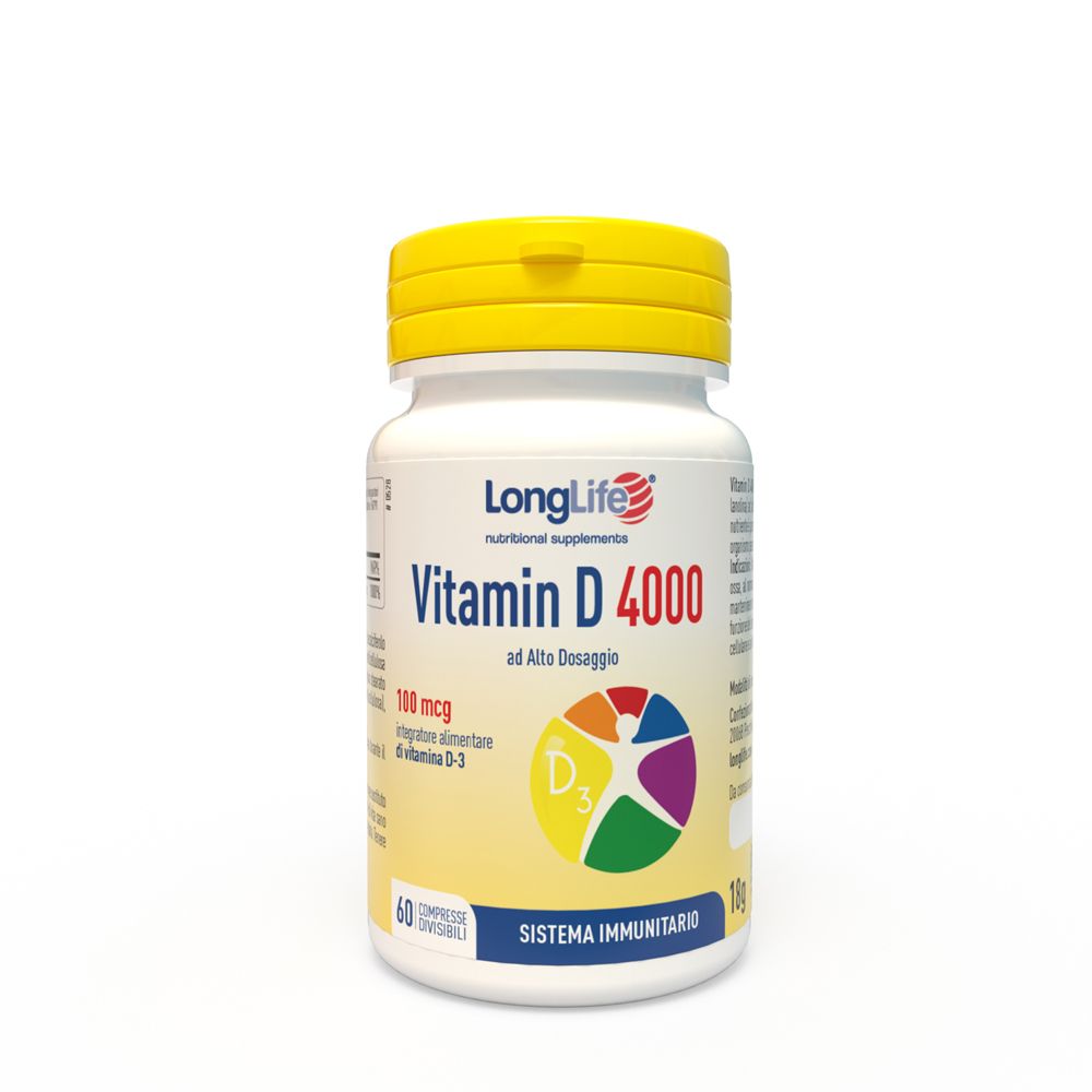LongLife® Vitamin D 4000 u.i. 100 mcg 60 pz Compresse