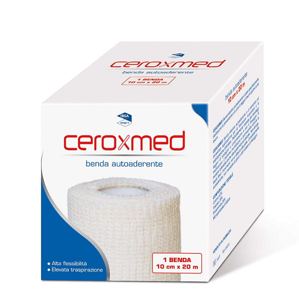 Ceroxmed Benda Autoaderente 1 pz in garza