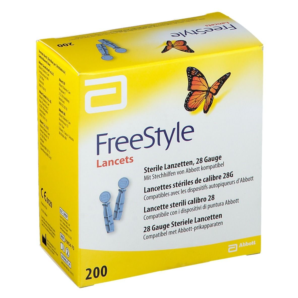 Abbott FreeStyle Lancette Sterili 28G 200 pz