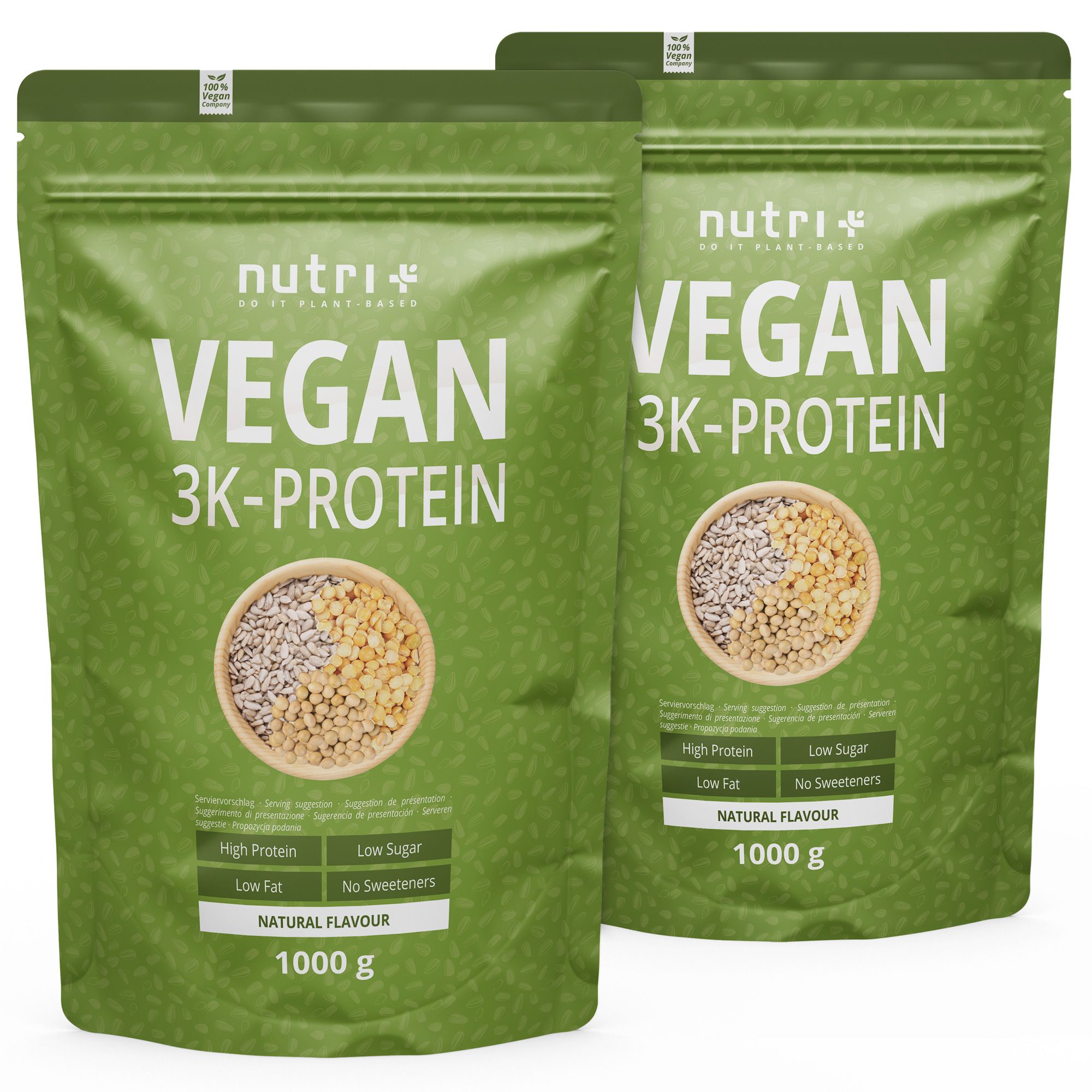 Nutri+ Polvere di Proteine Vegetali 3K 2000 g